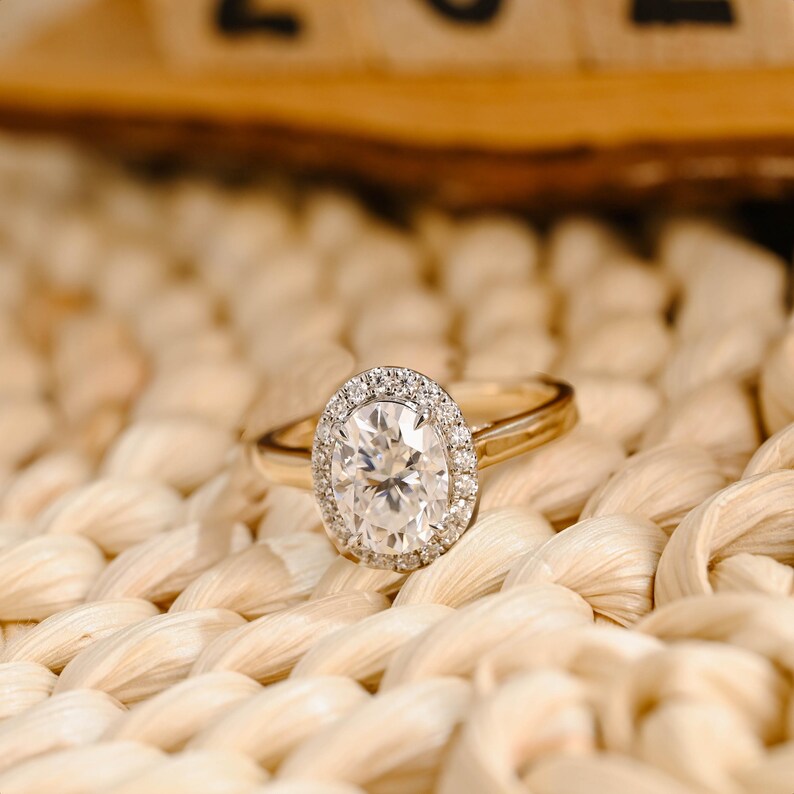 Marquise Cut Cluster Styled Lab Grown Diamond Engagement Ring