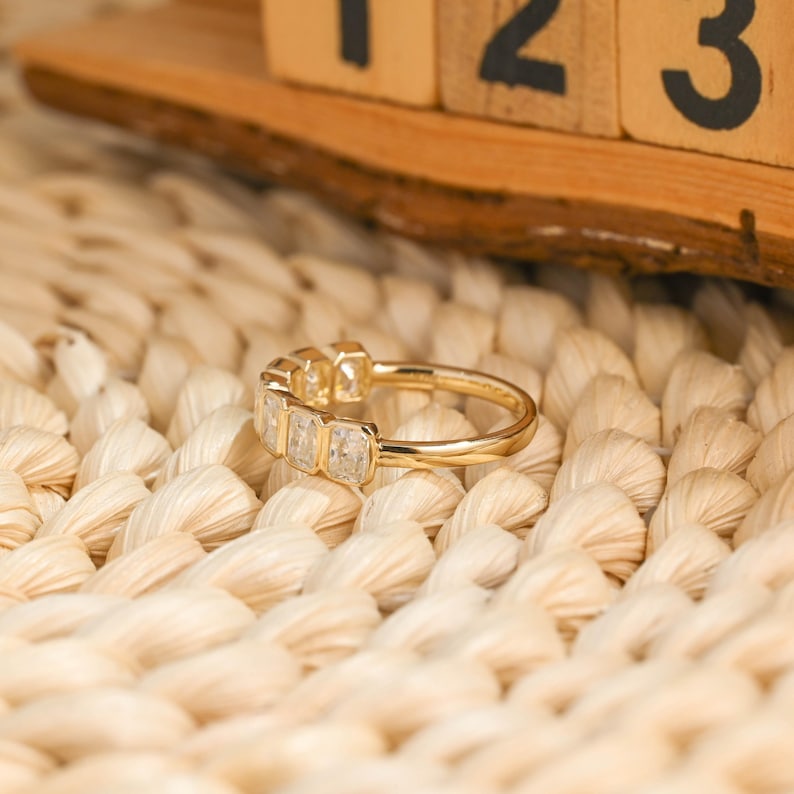 Marquise Cut Cluster Styled Lab Grown Wedding Band