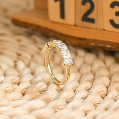 Marquise Cut Cluster Styled Lab Grown Wedding Band
