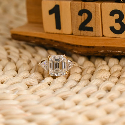 Marquise Cut Cluster Styled Lab Grown Diamond Engagement Ring