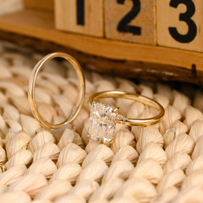 Marquise Cut Cluster Styled Lab Grown Diamond Bridal Ring Set
