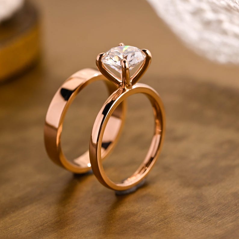 Marquise Cut Cluster Styled Lab Grown Diamond Bridal Ring Set