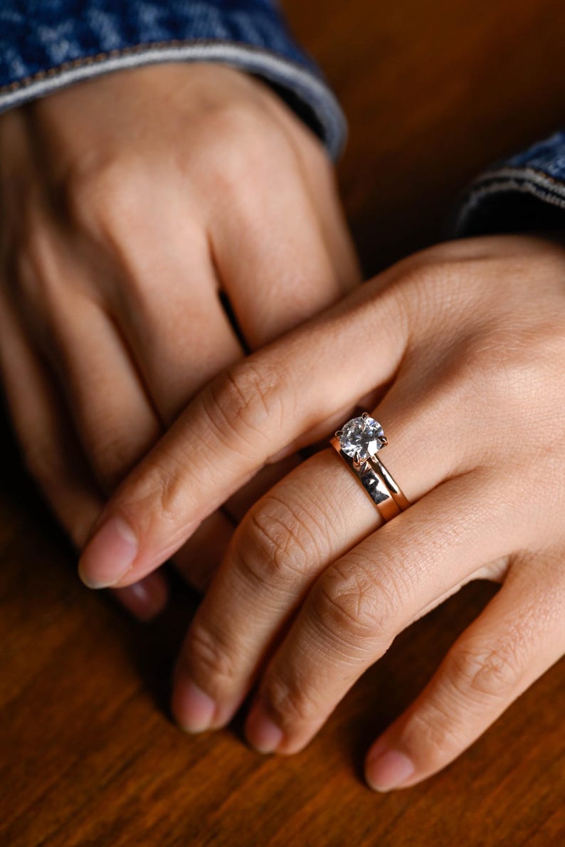 Marquise Cut Cluster Styled Lab Grown Diamond Bridal Ring Set