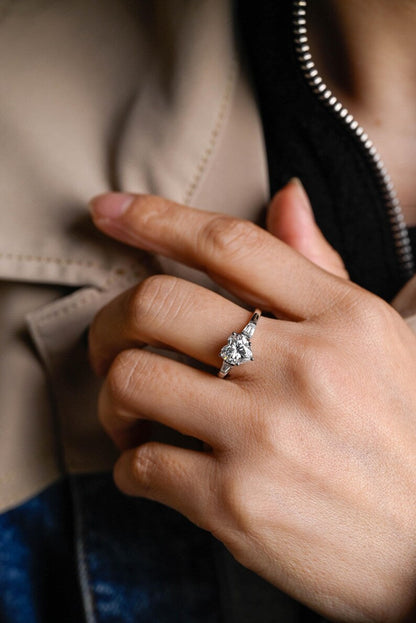 Marquise Cut Cluster Styled Lab Grown Diamond Engagement Ring
