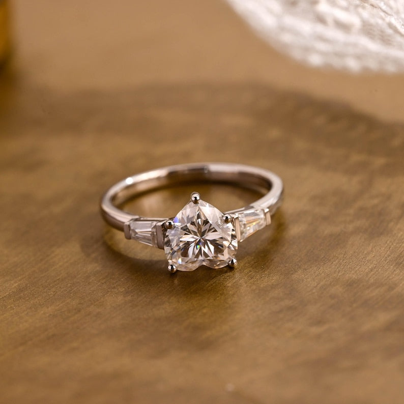 Marquise Cut Cluster Styled Lab Grown Diamond Engagement Ring