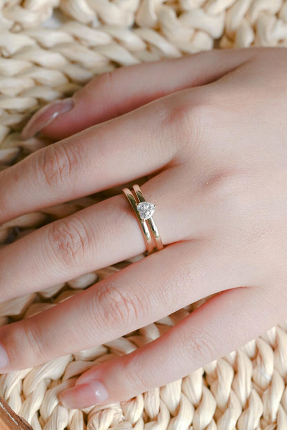 Marquise Cut Cluster Styled Lab Grown Diamond Bridal Ring Set