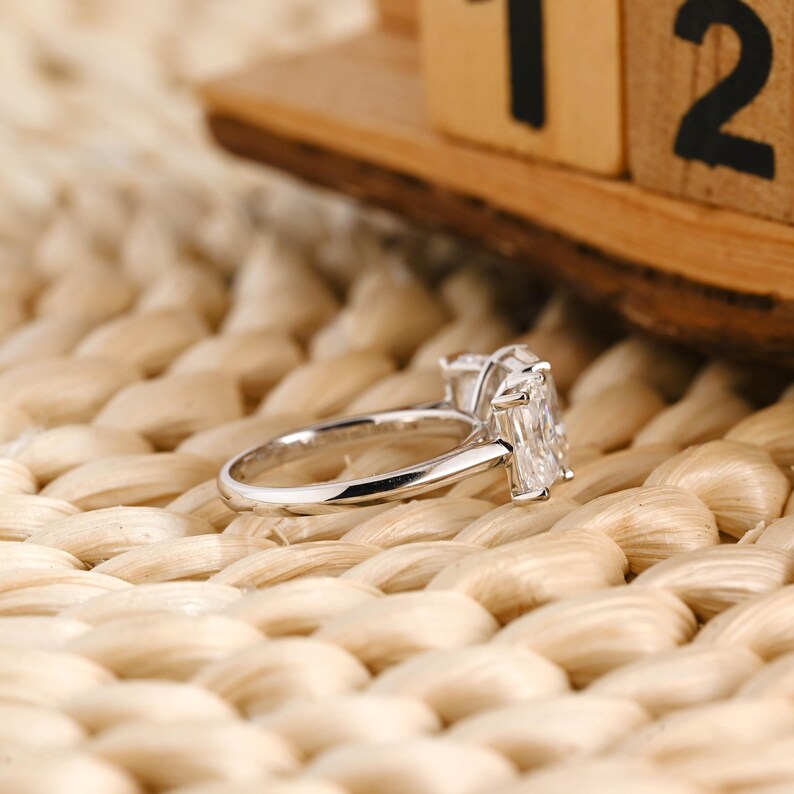Marquise Cut Cluster Styled Lab Grown Diamond Engagement Ring
