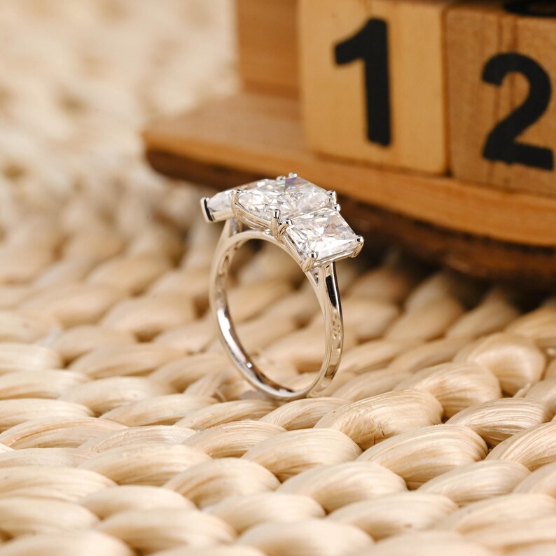 Marquise Cut Cluster Styled Lab Grown Diamond Engagement Ring