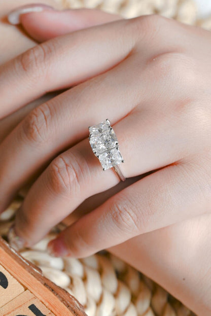 Marquise Cut Cluster Styled Lab Grown Diamond Engagement Ring