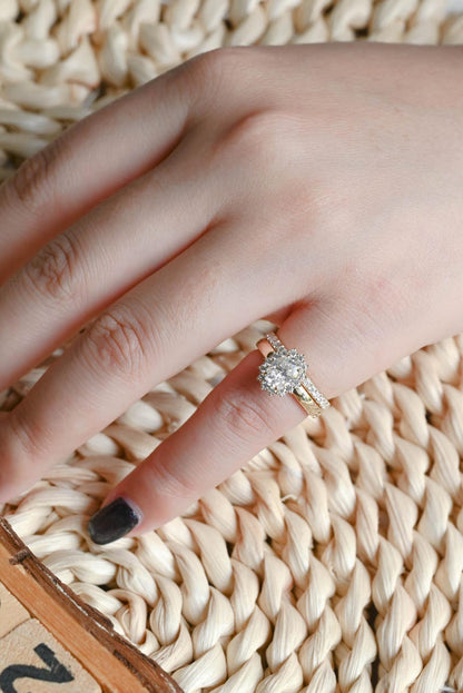 Marquise Cut Cluster Styled Lab Grown Diamond Bridal Ring Set