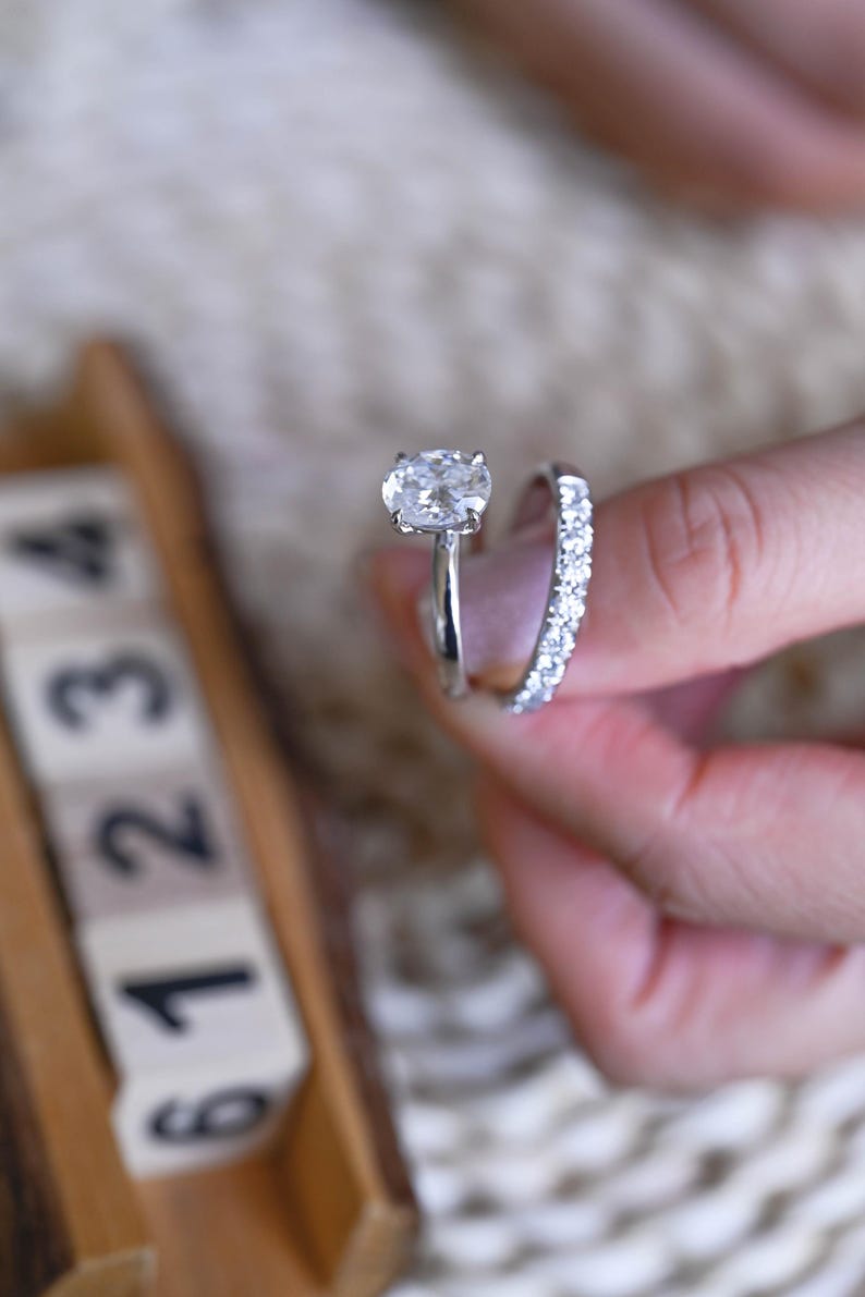 Marquise Cut Cluster Styled Lab Grown Diamond Bridal Ring Set