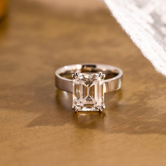Marquise Cut Cluster Styled Lab Grown Diamond Engagement Ring