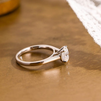 Marquise Cut Cluster Styled Lab Grown Diamond Engagement Ring