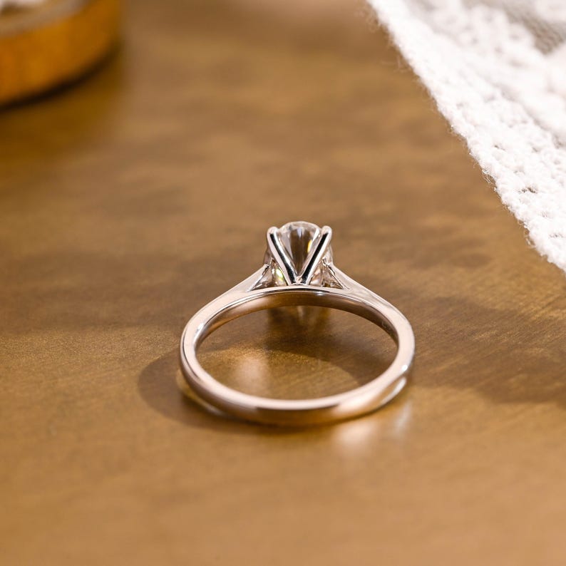 Marquise Cut Cluster Styled Lab Grown Diamond Engagement Ring