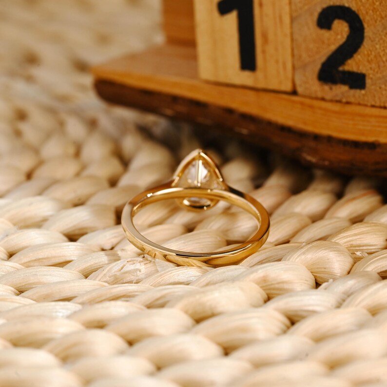Marquise Cut Cluster Styled Lab Grown Diamond Engagement Ring