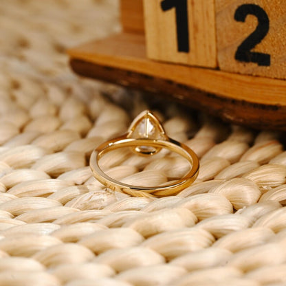 Marquise Cut Cluster Styled Lab Grown Diamond Engagement Ring