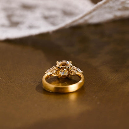 Marquise Cut Cluster Styled Lab Grown Diamond Engagement Ring