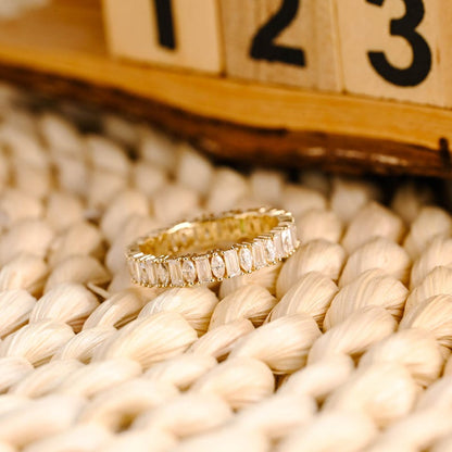 Marquise Cut Cluster Styled Lab Grown Wedding Band