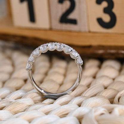 Marquise Cut Cluster Styled Lab Grown Wedding Band