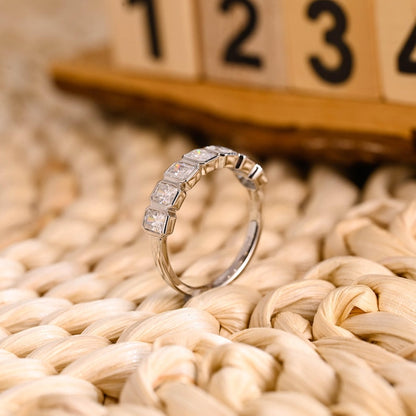 Marquise Cut Cluster Styled Lab Grown Wedding Band