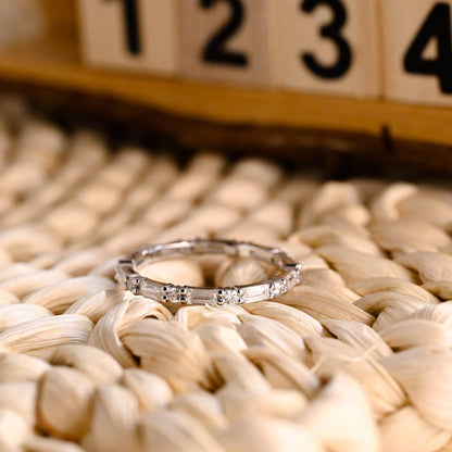 Marquise Cut Cluster Styled Lab Grown Wedding Band