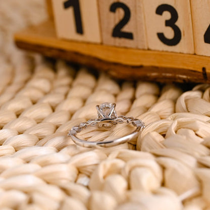Marquise Cut Cluster Styled Lab Grown Diamond Engagement Ring