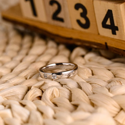 Marquise Cut Cluster Styled Lab Grown Wedding Band