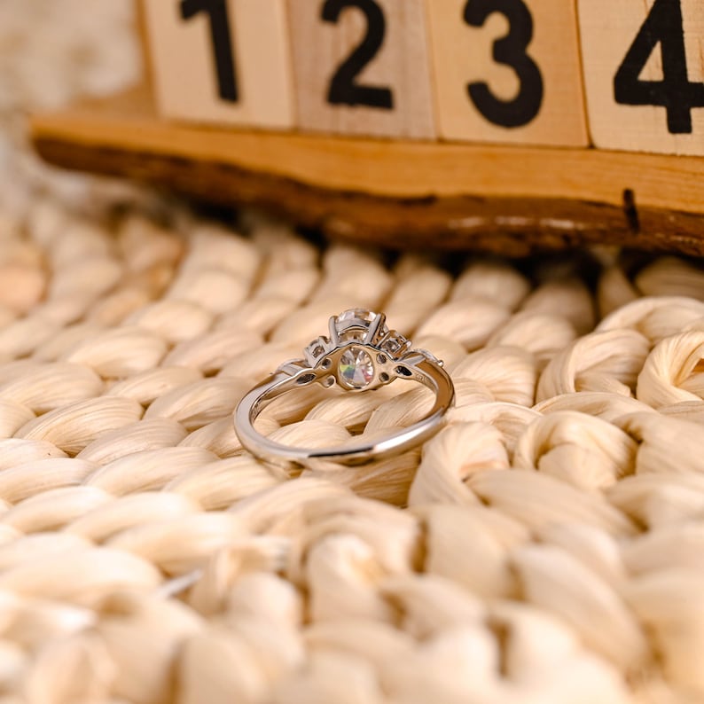 Marquise Cut Cluster Styled Lab Grown Diamond Engagement Ring