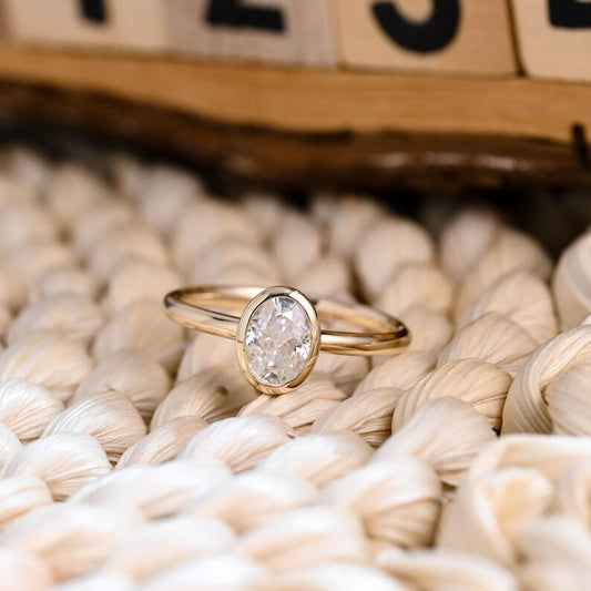 Marquise Cut Cluster Styled Lab Grown Diamond Engagement Ring