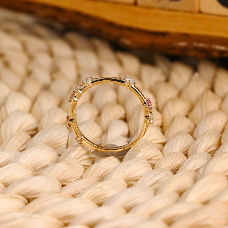 Marquise Cut Cluster Styled Lab Grown Wedding Band