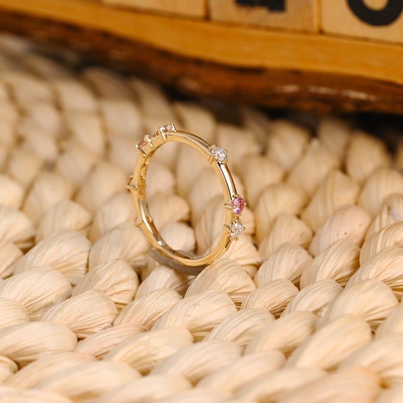 Marquise Cut Cluster Styled Lab Grown Wedding Band