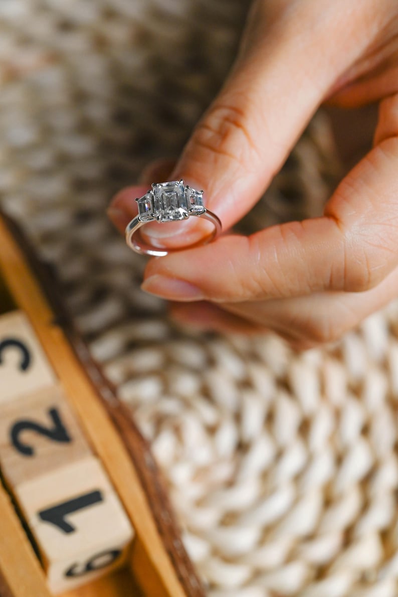 Marquise Cut Cluster Styled Lab Grown Diamond Engagement Ring