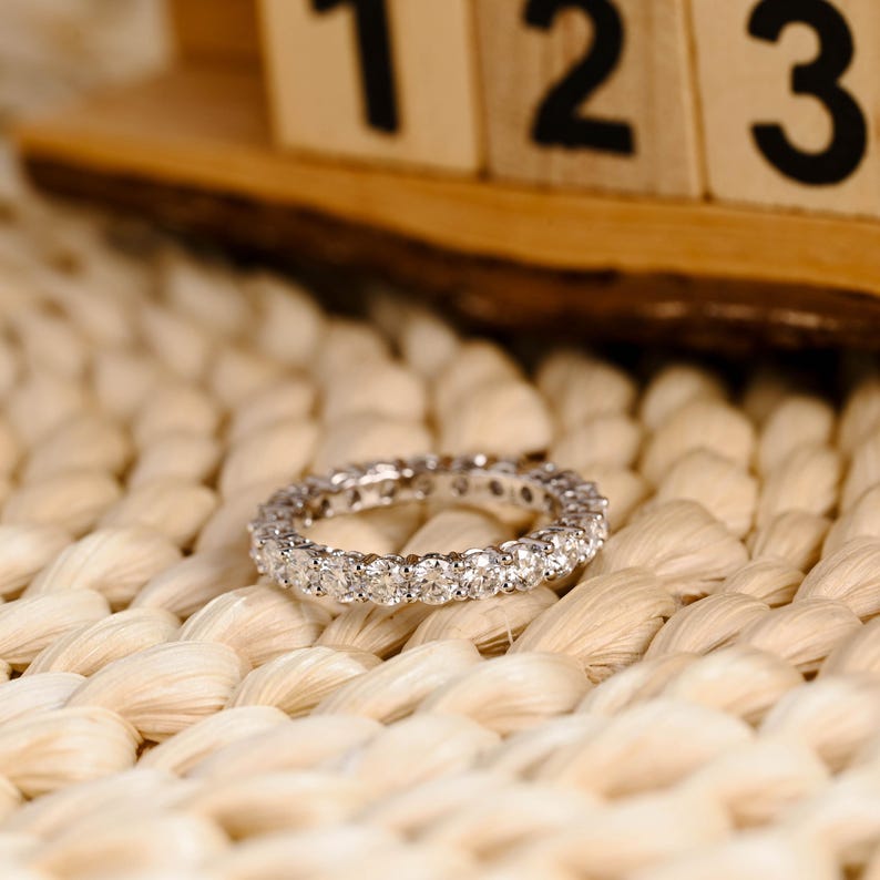 Marquise Cut Cluster Styled Lab Grown Wedding Band