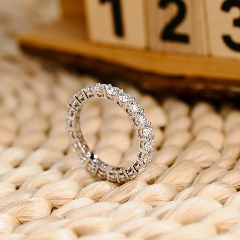 Marquise Cut Cluster Styled Lab Grown Wedding Band