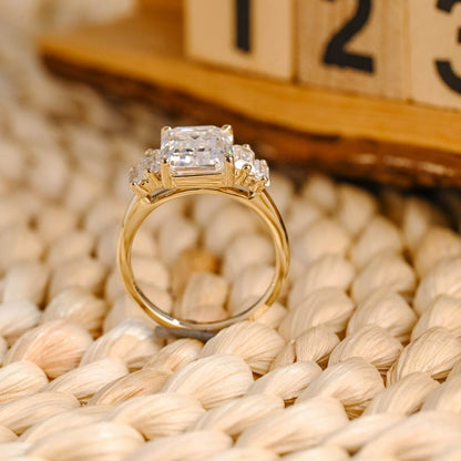 Marquise Cut Cluster Styled Lab Grown Diamond Engagement Ring