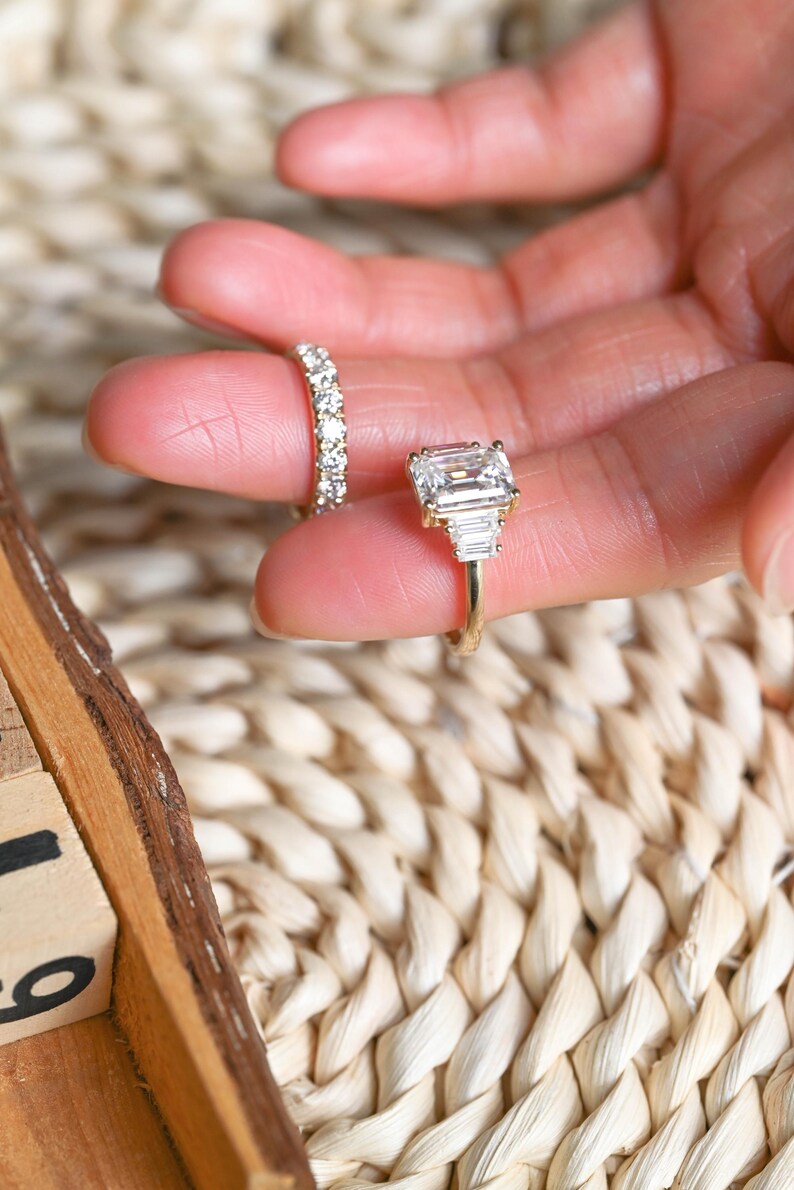 Marquise Cut Cluster Styled Lab Grown Diamond Bridal Ring Set
