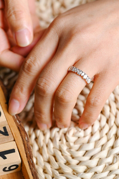 Marquise Cut Cluster Styled Lab Grown Wedding Band