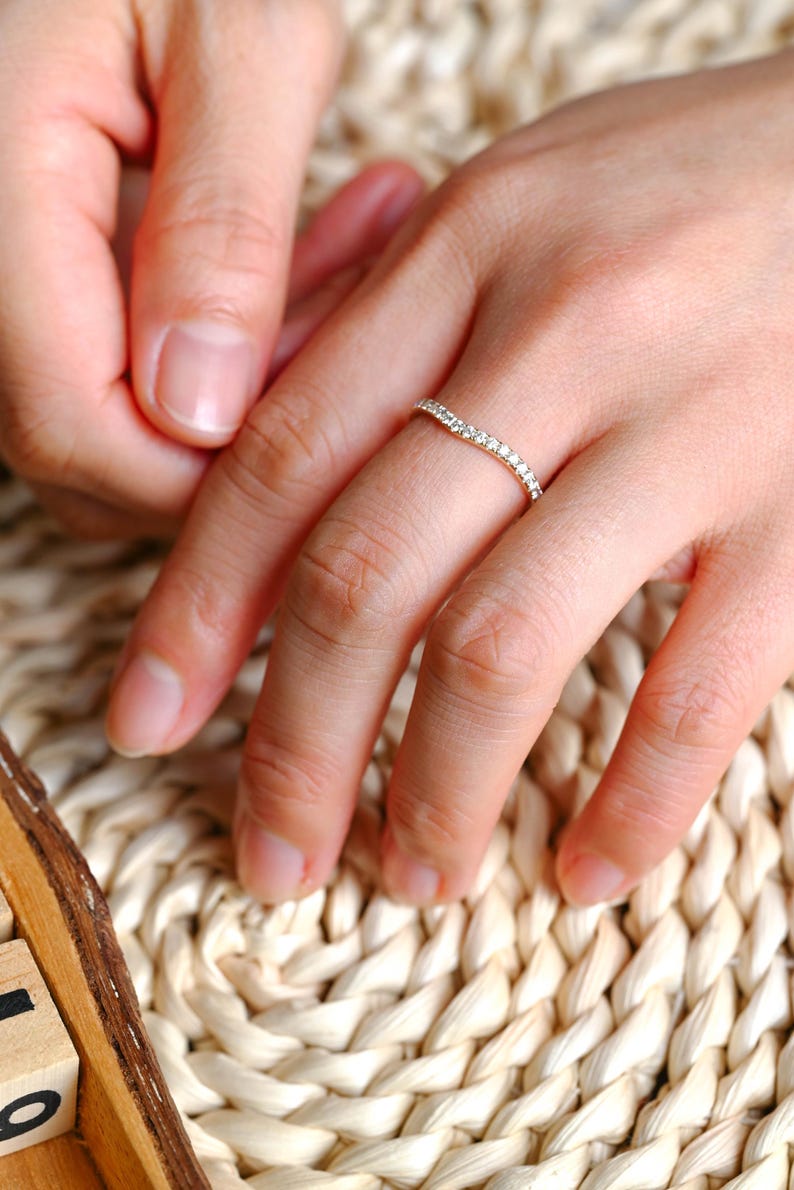 Marquise Cut Cluster Styled Lab Grown Wedding Band