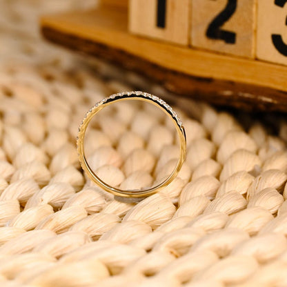 Marquise Cut Cluster Styled Lab Grown Wedding Band