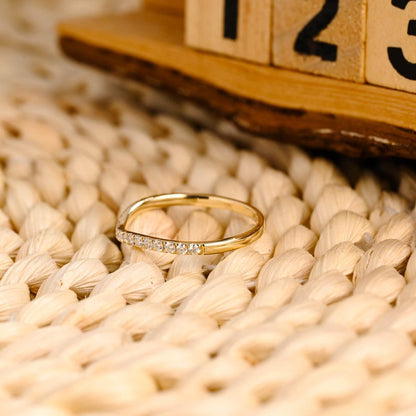 Marquise Cut Cluster Styled Lab Grown Wedding Band