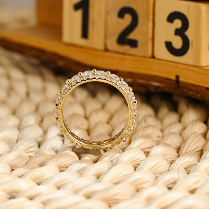 Marquise Cut Cluster Styled Lab Grown Wedding Band