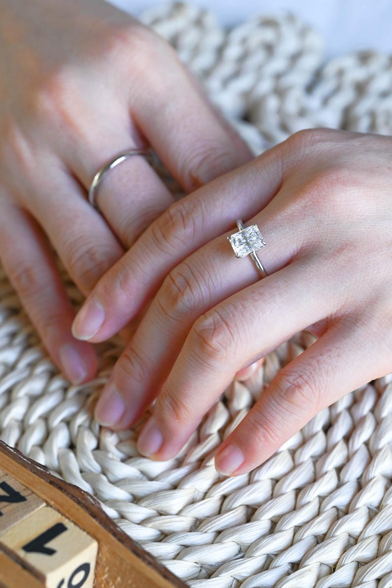 Marquise Cut Cluster Styled Lab Grown Diamond Bridal Ring Set