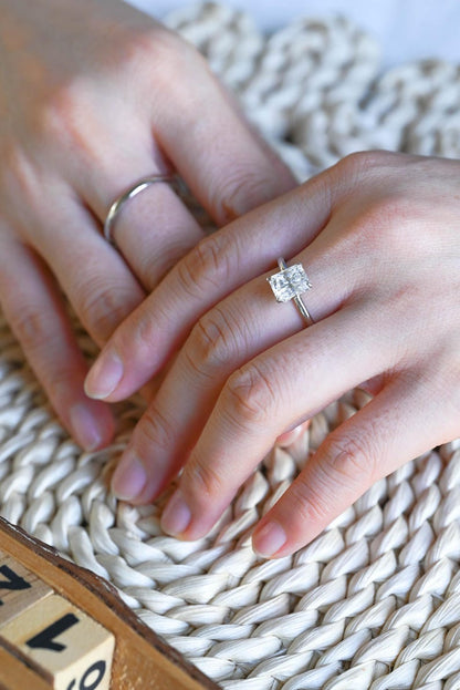 Marquise Cut Cluster Styled Lab Grown Diamond Bridal Ring Set