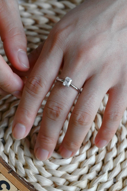 Marquise Cut Cluster Styled Lab Grown Diamond Engagement Ring