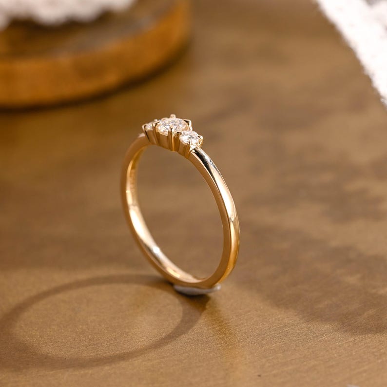 Marquise Cut Cluster Styled Lab Grown Wedding Band