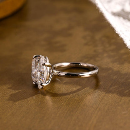 Marquise Cut Cluster Styled Lab Grown Diamond Engagement Ring