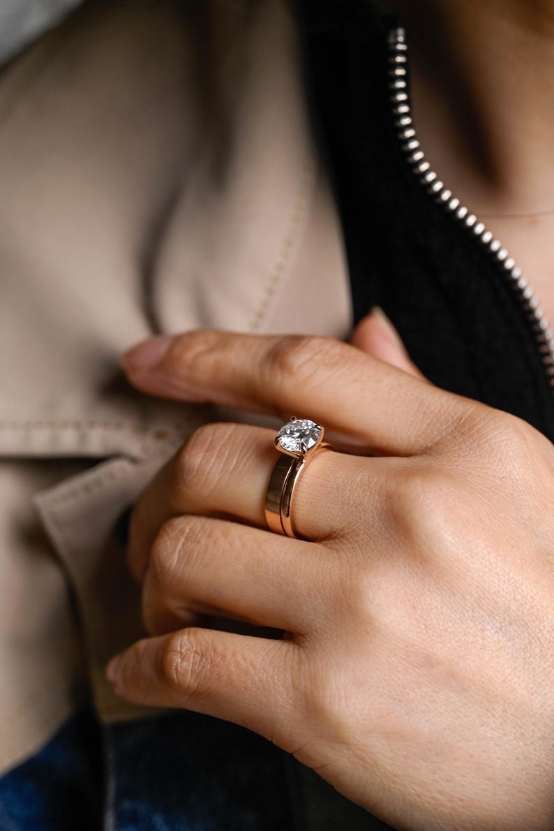Marquise Cut Cluster Styled Lab Grown Diamond Bridal Ring Set