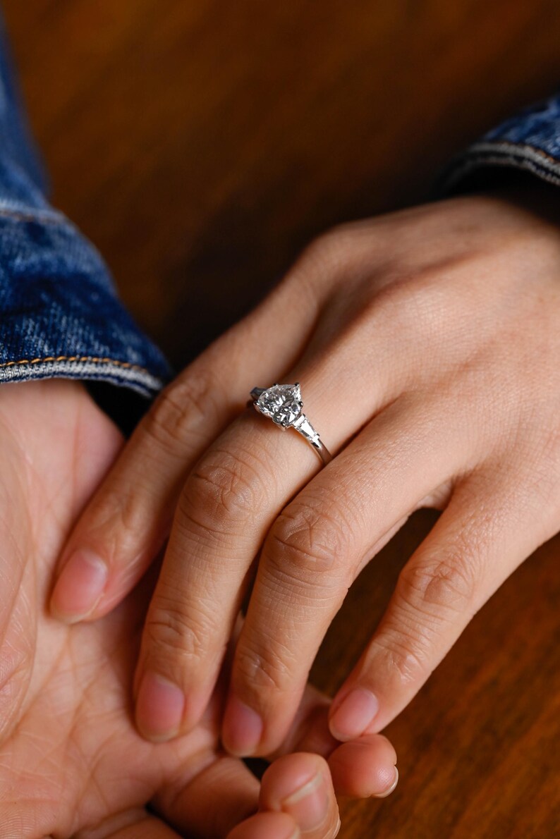 Marquise Cut Cluster Styled Lab Grown Diamond Engagement Ring