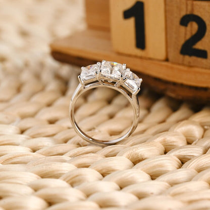 Marquise Cut Cluster Styled Lab Grown Diamond Engagement Ring