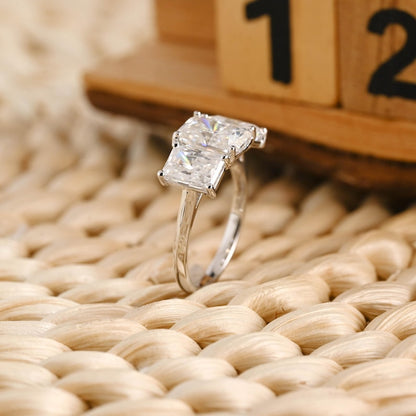 Marquise Cut Cluster Styled Lab Grown Diamond Engagement Ring